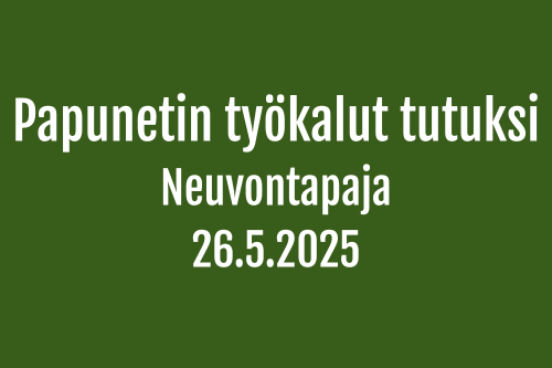 PapunePapunetin työkalut tutuksi