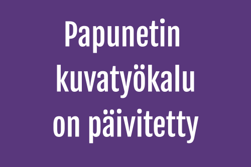 Papunetin kuvatyökalu on päivitetty
