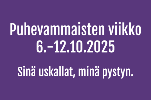Puhevammaisten viikko