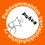Puhevammaisten Vertaistukiyhdistyksen logo