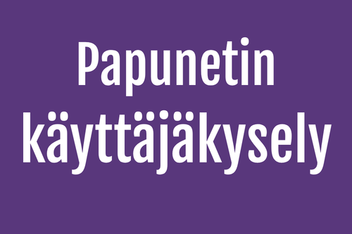 Papunetin käyttäjäkysely