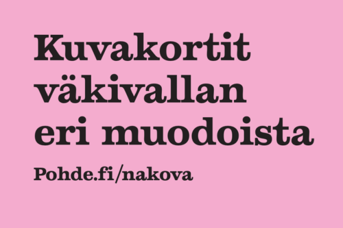 Kuvakortit väkivallan eri muodoista